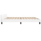 vidaXL Estructura de cama cabecero cuero sintético blanco 200x200 cm vidaXL Estructura de cama cabecero cuero sintético blanco 200x200 cm