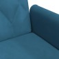 vidaXL Sofá cama con reposabrazos terciopelo azul vidaXL Sofá cama con reposabrazos terciopelo azul