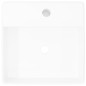 vidaXL Lavabo lujoso cuadrado cerámica orificio de grifo 41x41 cm vidaXL Lavabo lujoso cuadrado cerámica orificio de grifo 41x41 cm