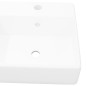 vidaXL Lavabo lujoso cuadrado cerámica orificio de grifo 41x41 cm vidaXL Lavabo lujoso cuadrado cerámica orificio de grifo 41x41 cm