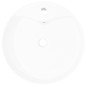 Lavabo de cerámica con agujero para grifo/desagüe blanco redondo Lavabo de cerámica con agujero para grifo/desagüe blanco redondo