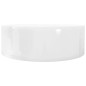 Lavabo de cerámica con agujero para grifo/desagüe blanco redondo Lavabo de cerámica con agujero para grifo/desagüe blanco redondo