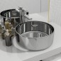 vidaXL Lavabo 40x15 cm cerámica plateado vidaXL Lavabo 40x15 cm cerámica plateado