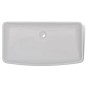 vidaXL Lavabo de baño rectangular con grifo mezclador cerámica blanco vidaXL Lavabo de baño rectangular con grifo mezclador cerámica blanco