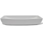 vidaXL Lavabo de baño rectangular con grifo mezclador cerámica blanco vidaXL Lavabo de baño rectangular con grifo mezclador cerámica blanco