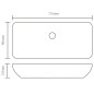 vidaXL Lavabo de baño rectangular con grifo mezclador cerámica blanco vidaXL Lavabo de baño rectangular con grifo mezclador cerámica blanco