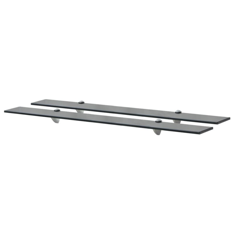 vidaXL Estantes flotantes 2 unidades vidrio 8 mm 90x20 cm vidaXL Estantes flotantes 2 unidades vidrio 8 mm 90x20 cm