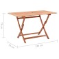 vidaXL Mesa de jardín plegable madera maciza de eucalipto 120x70x75 cm vidaXL Mesa de jardín plegable madera maciza de eucalipto 120x70x75 cm