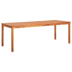 vidaXL Mesa de jardín madera maciza de acacia 215x90x74 cm