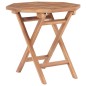 vidaXL Mesa de jardín plegable madera maciza de teca 45x45x45 cm 