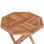 vidaXL Mesa de jardín plegable madera maciza de teca 45x45x45 cm 