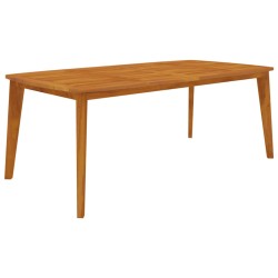 vidaXL Mesa de jardín madera maciza de acacia 200x100x75 cm