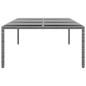 vidaXL Mesa jardín vidrio templado ratán sintético gris 200x150x75 cm vidaXL Mesa jardín vidrio templado ratán sintético gris 200x150x75 cm