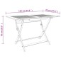 vidaXL Mesa de jardín plegable madera maciza de eucalipto 120x70x75 cm vidaXL Mesa de jardín plegable madera maciza de eucalipto 120x70x75 cm