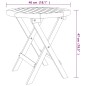 vidaXL Mesa bistró de terraza madera maciza de acacia Ø46x47 cm vidaXL Mesa bistró de terraza madera maciza de acacia Ø46x47 cm
