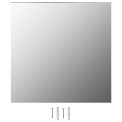 vidaXL Espejos de pared cuadrados 2 unidades vidrio 50x50 cm