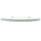 vidaXL Estantes de esquina 2 uds con soportes cromados vidrio 35x35 cm