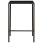 vidaXL Mesa alta de jardín ratán sintético y vidrio marrón 70x70x110 cm vidaXL Mesa alta de jardín ratán sintético y vidrio marrón 70x70x110 cm
