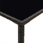 vidaXL Mesa alta de jardín ratán sintético y vidrio marrón 70x70x110 cm vidaXL Mesa alta de jardín ratán sintético y vidrio marrón 70x70x110 cm