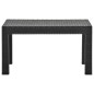 vidaXL Mesa de jardín PP ratán gris antracita 58x58x41 cm vidaXL Mesa de jardín PP ratán gris antracita 58x58x41 cm
