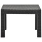 vidaXL Mesa de jardín PP ratán gris antracita 58x58x41 cm vidaXL Mesa de jardín PP ratán gris antracita 58x58x41 cm
