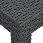 vidaXL Mesa de jardín PP ratán gris antracita 58x58x41 cm vidaXL Mesa de jardín PP ratán gris antracita 58x58x41 cm