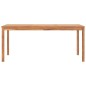 vidaXL Mesa de comedor de jardín madera maciza de teca 180x90x77 cm vidaXL Mesa de comedor de jardín madera maciza de teca 180x90x77 cm