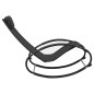 vidaXL Tumbona con almohada acero y textilene negro vidaXL Tumbona con almohada acero y textilene negro