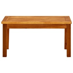 vidaXL Mesa de centro de jardín madera maciza de acacia 70x40x36 cm