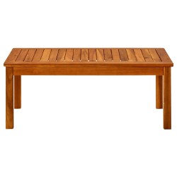 vidaXL Mesa de centro de jardín madera maciza de acacia 90x50x36 cm