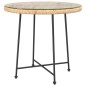 vidaXL Mesa de comedor de vidrio templado y acero Ø80 cm vidaXL Mesa de comedor de vidrio templado y acero Ø80 cm