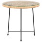 vidaXL Mesa de comedor de vidrio templado y acero Ø80 cm vidaXL Mesa de comedor de vidrio templado y acero Ø80 cm