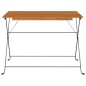 vidaXL Mesa de cafetería plegable madera acacia y acero 100x54x71 cm vidaXL Mesa de cafetería plegable madera acacia y acero 100x54x71 cm