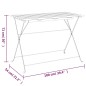 vidaXL Mesa de cafetería plegable madera acacia y acero 100x54x71 cm vidaXL Mesa de cafetería plegable madera acacia y acero 100x54x71 cm