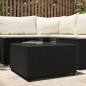 vidaXL Mesa de centro jardín cuadrada ratán sintético negro 50x50x30cm vidaXL Mesa de centro jardín cuadrada ratán sintético negro 50x50x30cm