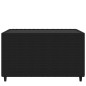 vidaXL Mesa de centro jardín cuadrada ratán sintético negro 50x50x30cm vidaXL Mesa de centro jardín cuadrada ratán sintético negro 50x50x30cm