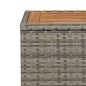 vidaXL Mesita de ratán sintético negro y superficie de madera acacia vidaXL Mesita de ratán sintético negro y superficie de madera acacia