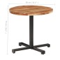vidaXL Mesa de bistró redonda madera maciza de mango Ø80x75 cm vidaXL Mesa de bistró redonda madera maciza de mango Ø80x75 cm