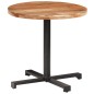 vidaXL Mesa de bistró redonda madera maciza de mango Ø80x75 cm vidaXL Mesa de bistró redonda madera maciza de mango Ø80x75 cm