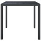 vidaXL Mesa de jardín de acero gris antracita 80x80x72 cm