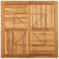 vidaXL Mesa de jardín madera maciza de acacia 110x110x75 cm vidaXL Mesa de jardín madera maciza de acacia 110x110x75 cm