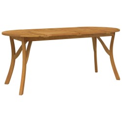 vidaXL Mesa de jardín madera maciza de acacia 200x90x75 cm
