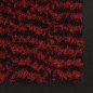 vidaXL Alfombras de entrada rectangulares de nudo 2 uds rojo 90x150 cm