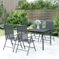 vidaXL Mesa de jardín malla de acero gris antracita 165x80x72 cm vidaXL Mesa de jardín malla de acero gris antracita 165x80x72 cm