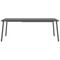 vidaXL Mesa de jardín acero gris antracita 200x100x71 cm vidaXL Mesa de jardín acero gris antracita 200x100x71 cm