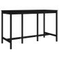vidaXL Mesa alta de bar madera maciza de pino negra 180x80x110 cm vidaXL Mesa alta de bar madera maciza de pino negra 180x80x110 cm