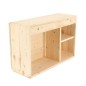 Esschert Design Barra de pared con estante plegable M natural Esschert Design Barra de pared con estante plegable M natural
