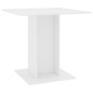 vidaXL Mesa de comedor de madera contrachapada blanco 80x80x75 cm vidaXL Mesa de comedor de madera contrachapada blanco 80x80x75 cm