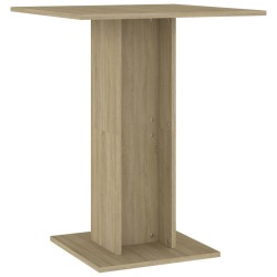 vidaXL Mesa de bistró contrachapada color roble Sonoma 60x60x75 cm