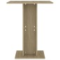 vidaXL Mesa de bistró contrachapada color roble Sonoma 60x60x75 cm